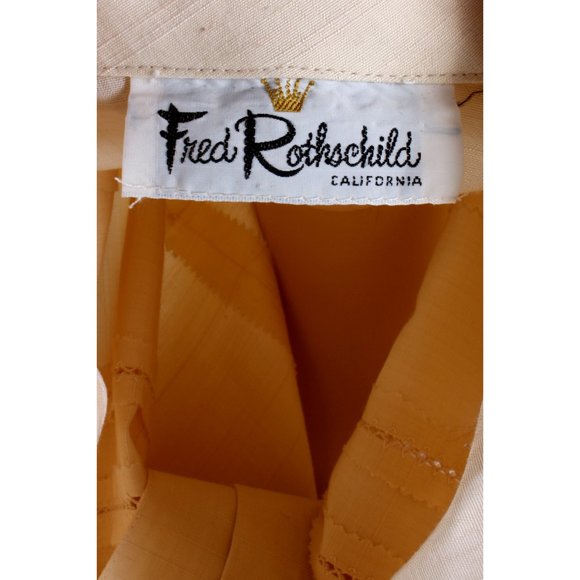 L/XL Vintage 60s Long Sleeve Simple Knee Dress - Picture 8 of 9